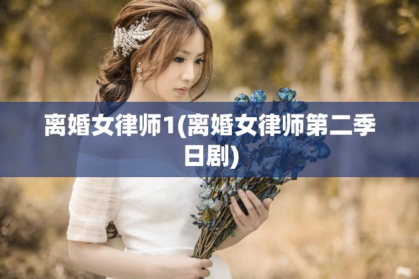 离婚女律师1(离婚女律师第二季日剧) 离婚女律师1(离婚女律师第二季日剧)