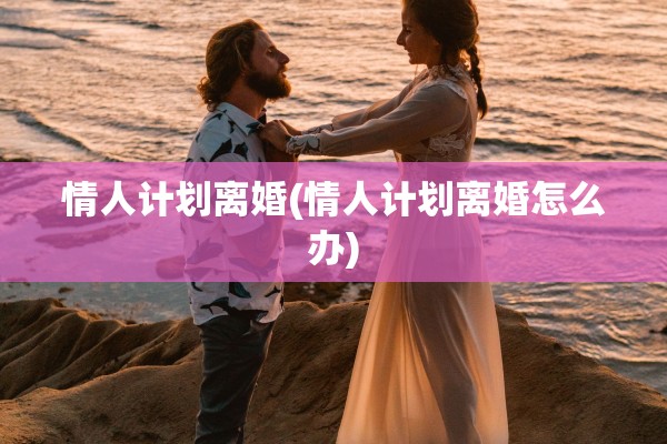情人计划离婚(情人计划离婚怎么办)