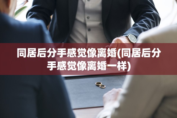 同居后分手感觉像离婚(同居后分手感觉像离婚一样) 同居后分手感觉像离婚(同居后分手感觉像离婚一样)