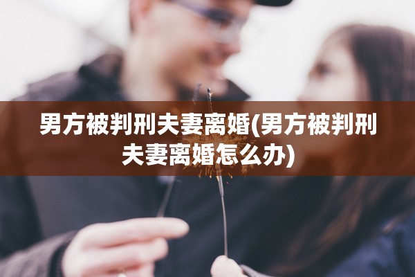 男方被判刑夫妻离婚(男方被判刑夫妻离婚怎么办)