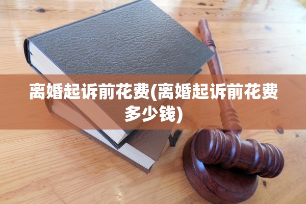 离婚起诉前花费(离婚起诉前花费多少钱) 离婚起诉前花费(离婚起诉前花费多少钱)