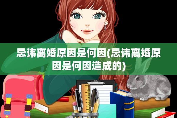 忌讳离婚原因是何因(忌讳离婚原因是何因造成的) 忌讳离婚原因是何因(忌讳离婚原因是何因造成的)